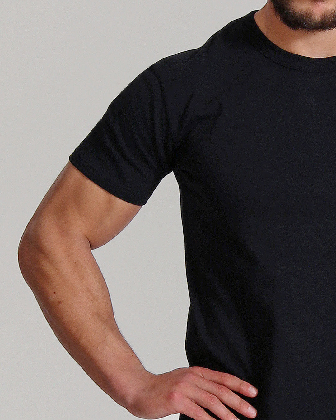 Plain black shirt back best sale